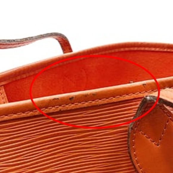 Louis Vuitton Orange Epi Neverfull MM Tote Bag - Picture 8 of 11
